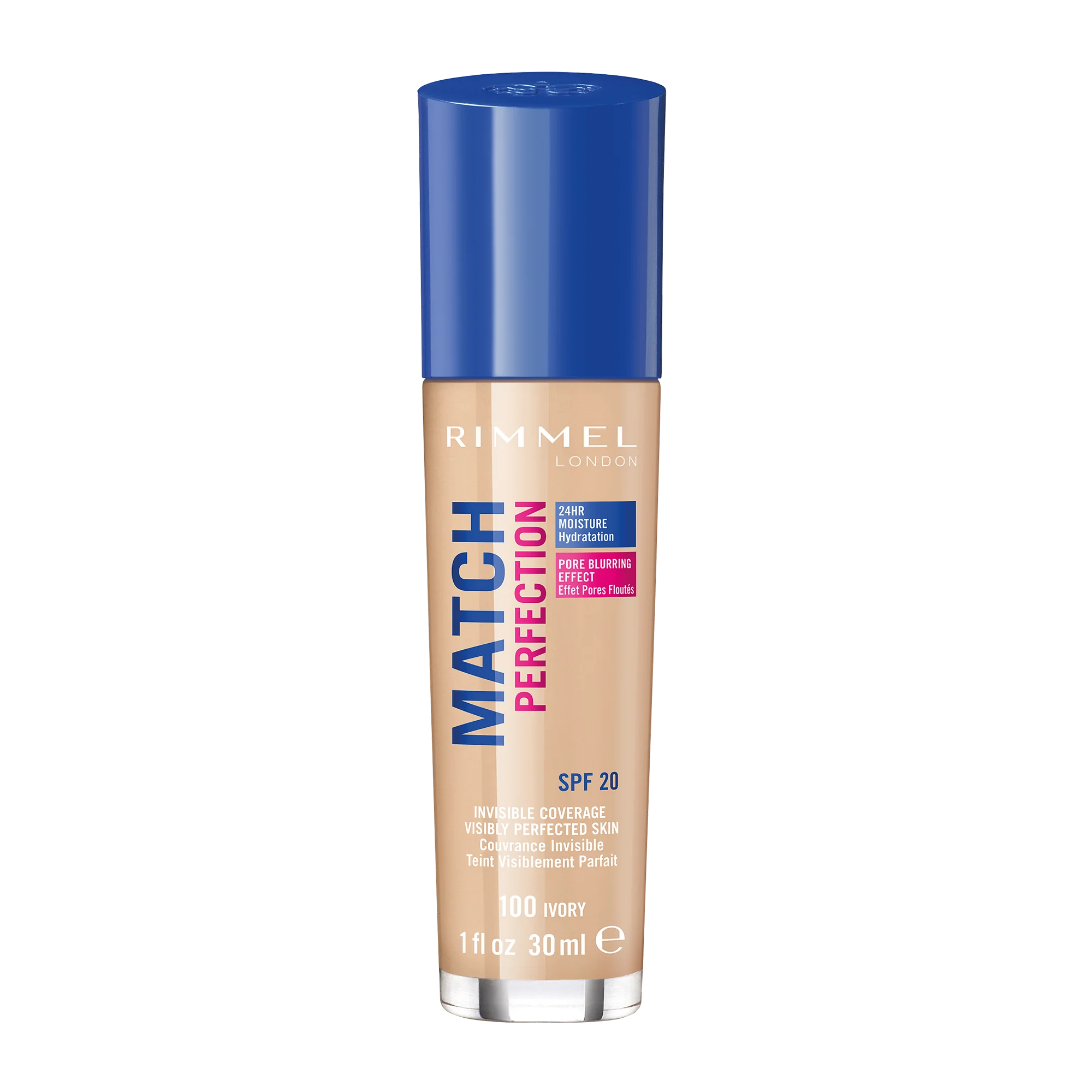 Rimmel Match Perfection podkład do twarzy 100 Ivory, 30 ml