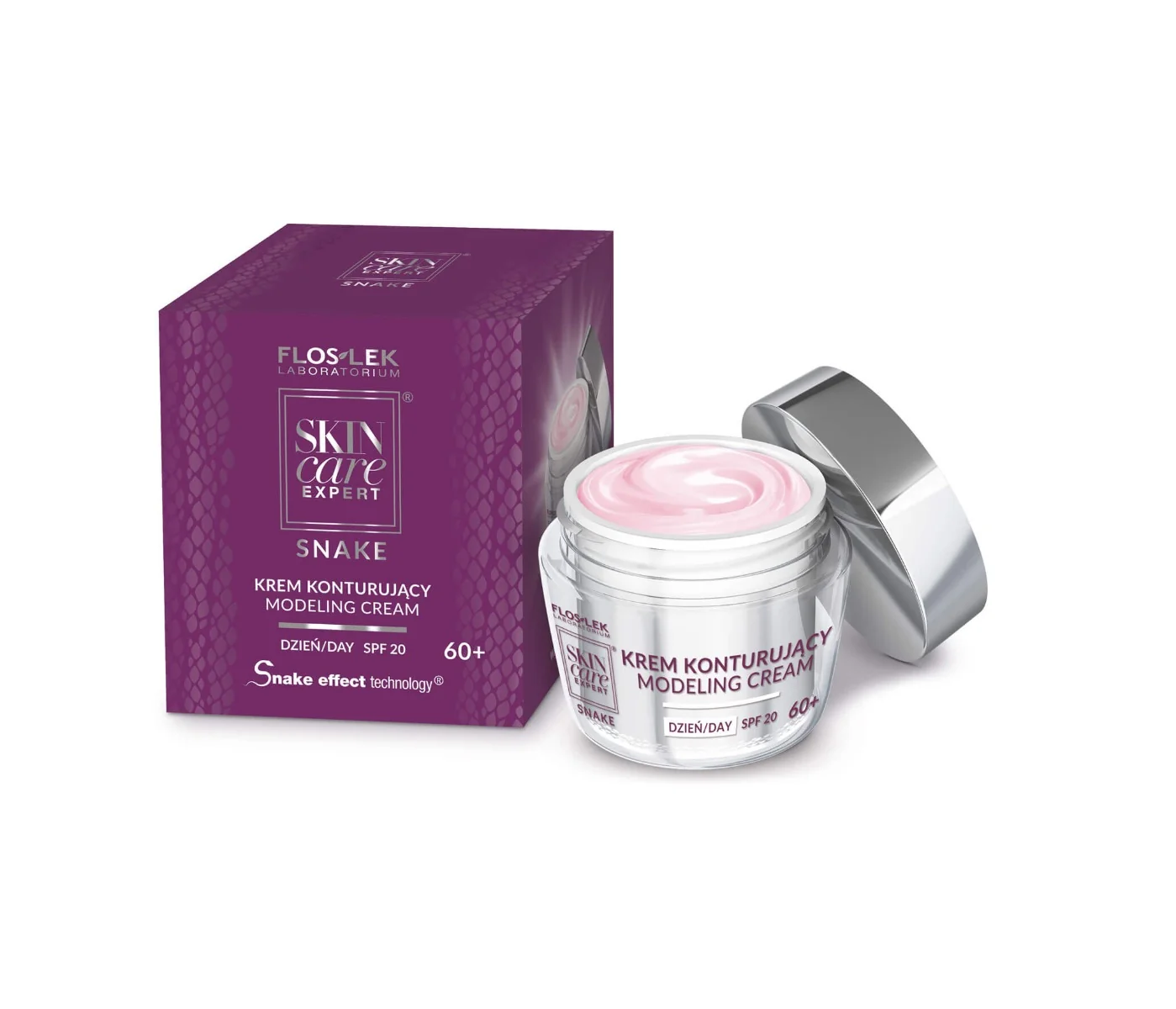 Flos-Lek Skin Care Expert Snake krem konturujący na dzień SPF 20 60+, 50 ml