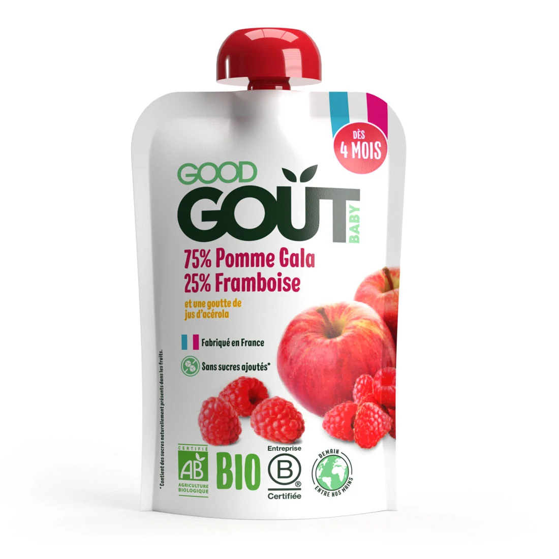Good Gout BIO jabłko z maliną, 120 g