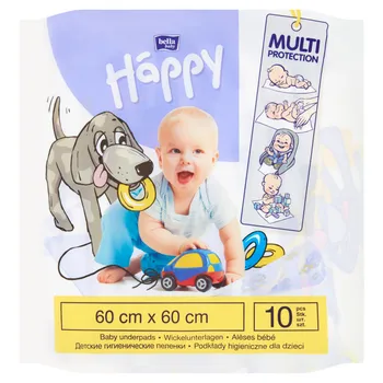 *Bella  Baby Happy,  podkłady higieniczne, 60 cm x 60 cm, 10 sztuk 