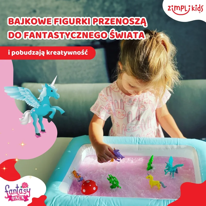 Zimpli Kids Gelli Worlds Fantasy Pack zestaw do tworzenia gelli z figurkami i tacą