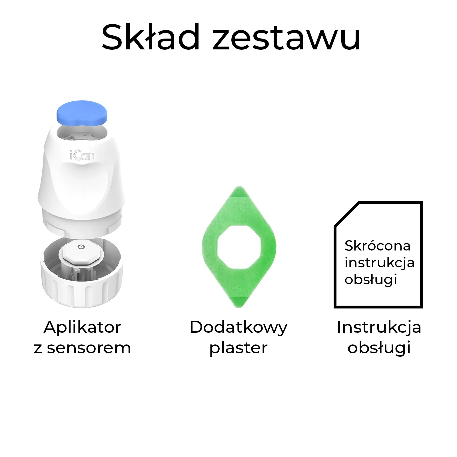 Sinocare iCan i6 CGM sensor do systemu ciągłego monitorowania glikemii, 1 sztuka