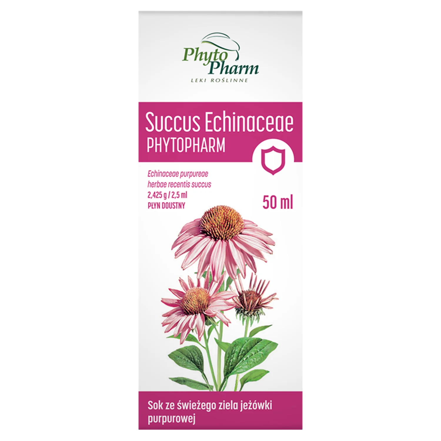 Succus Echinaceae Phytopharm 2,425 g /2,5 ml, płyn doustny