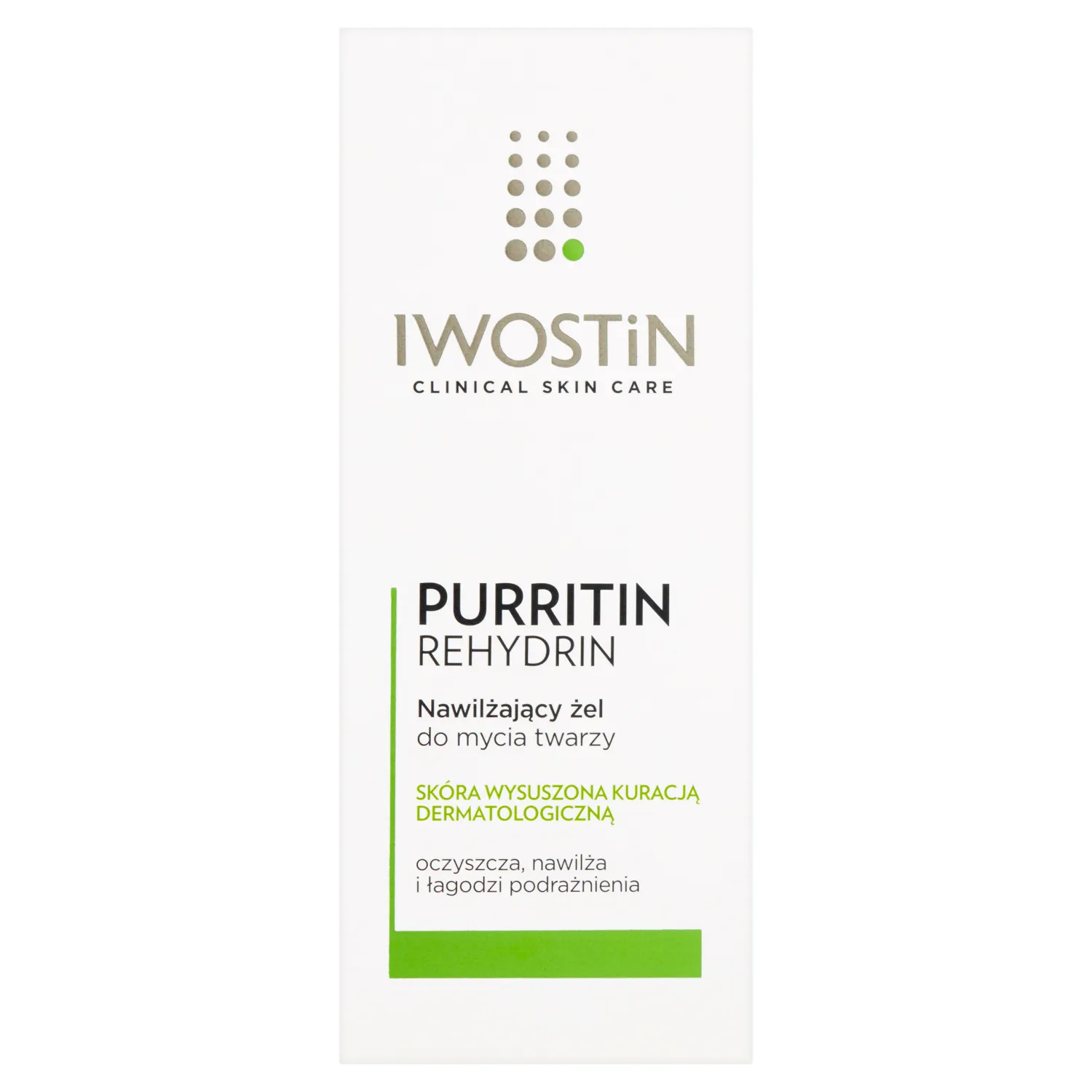 Iwostin Purritin Rehydrin, nawilżający żel do mycia twarzy, 150 ml