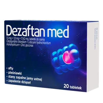 Dezaftan Med,1,5mg+1,0mg+17,42mg, 20 tabletek do ssania 