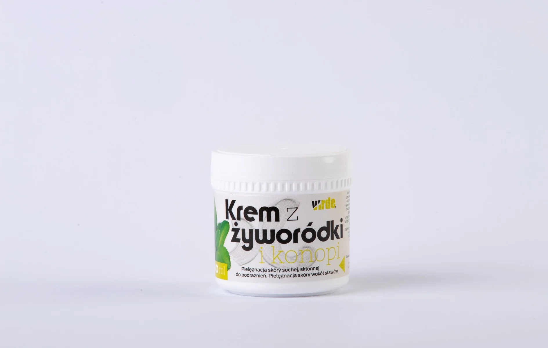 Virde krem z żyworódki i konopi do ciała, 100 ml