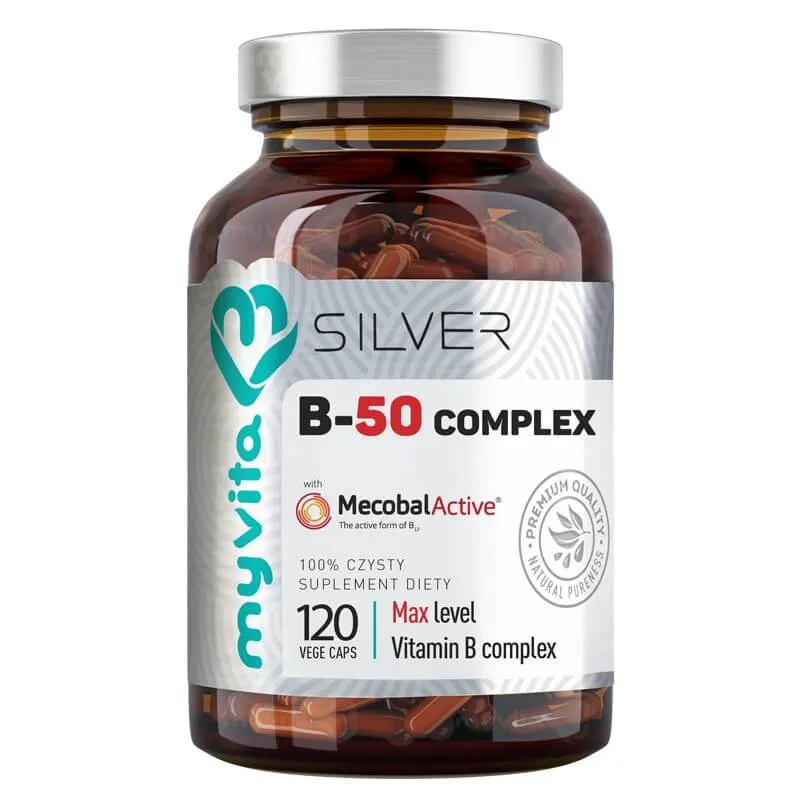 MyVita Silver Witamina B-Complex Max, suplement diety, 120 kapsułek