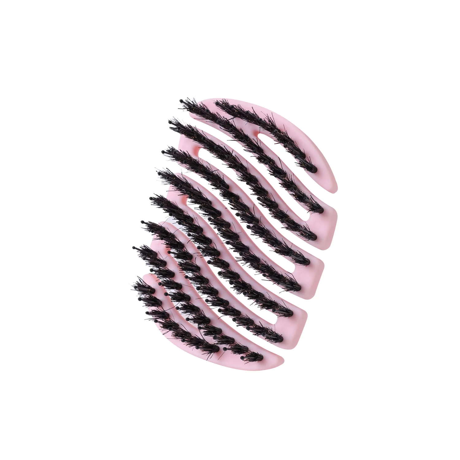 Sister Young Mila pink, mini szczotka do włosów z włosiem dzika, 1 sztuka