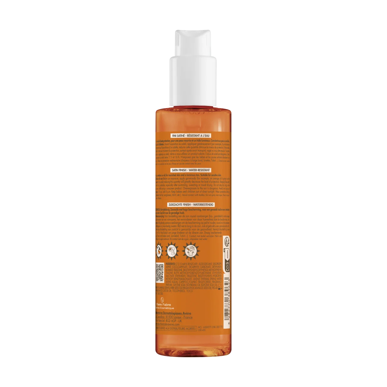 Avène Wysoka ochrona przeciwsłoneczna olejek do ciała SPF 30, 200 ml
