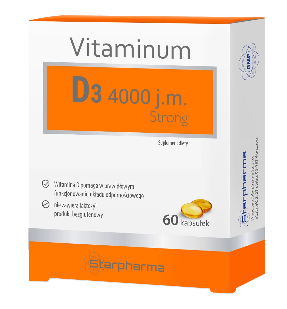 Vitaminum D3 4000 j.m. Strong 60 kapsułek