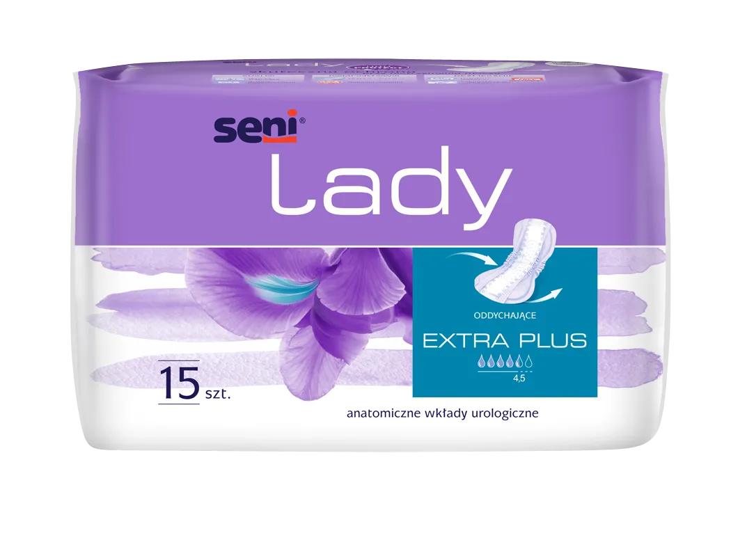 Wkładki urologiczne Seni Lady Extra Plus, 15 sztuk