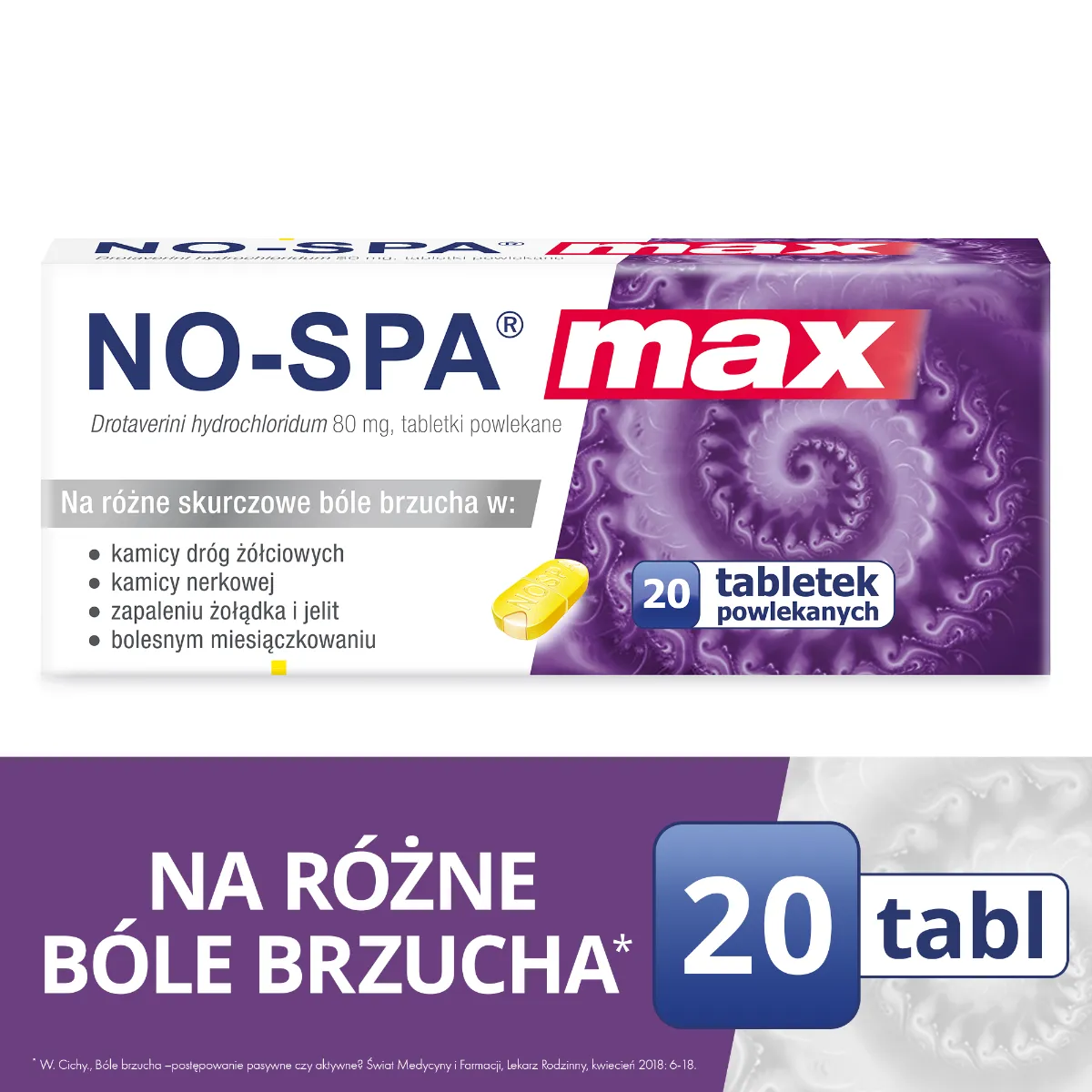 No-Spa Max, 80 mg, 20 tabletek