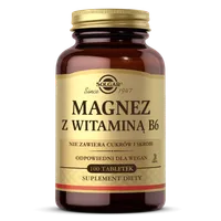 Solgar Magnez z witaminą B6, suplement diety, 100 tabletek