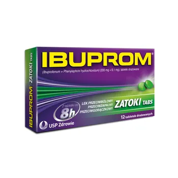 Ibuprom Zatoki Tabs, 12 tabletki 