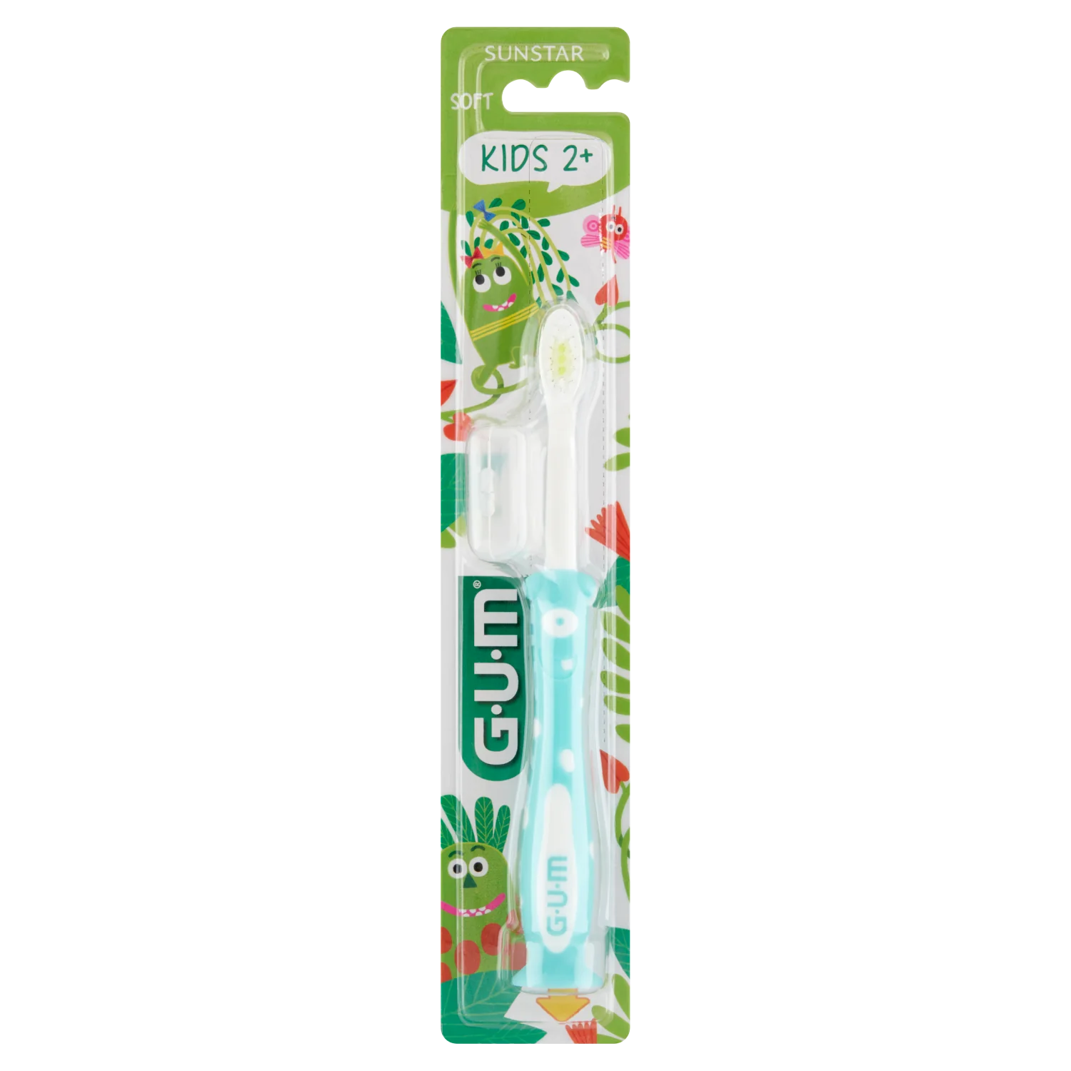 Sunstar Gum Monster Junior szczoteczka do zębów dla dzieci w wieku +2 lata miękka, 1 szt.