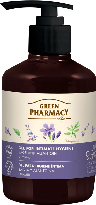 Green Pharmacy szałwia lekarska, alantoina żel do higieny intymnej, 370 ml