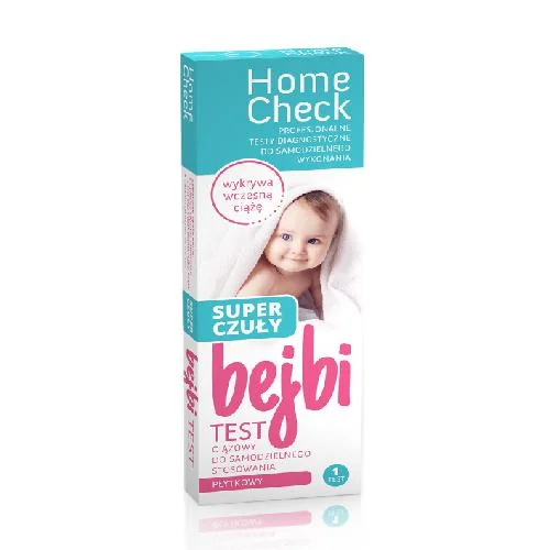 Milapharm Home Check Bejbi test ciążowy super czuły płytkowy, 1 sztuka