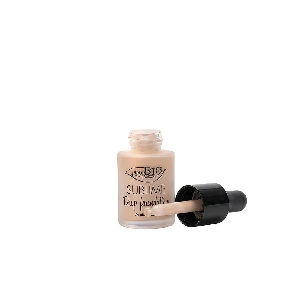 Purobio Cosmetics Sublime Drop, podkład pielęgnacyjny 02, 15 ml 