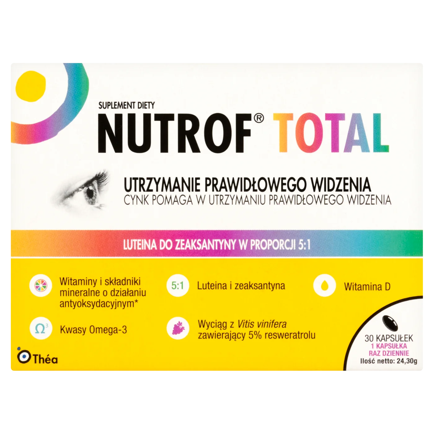 Nutrof Total z witaminą D3 30 kapsułek