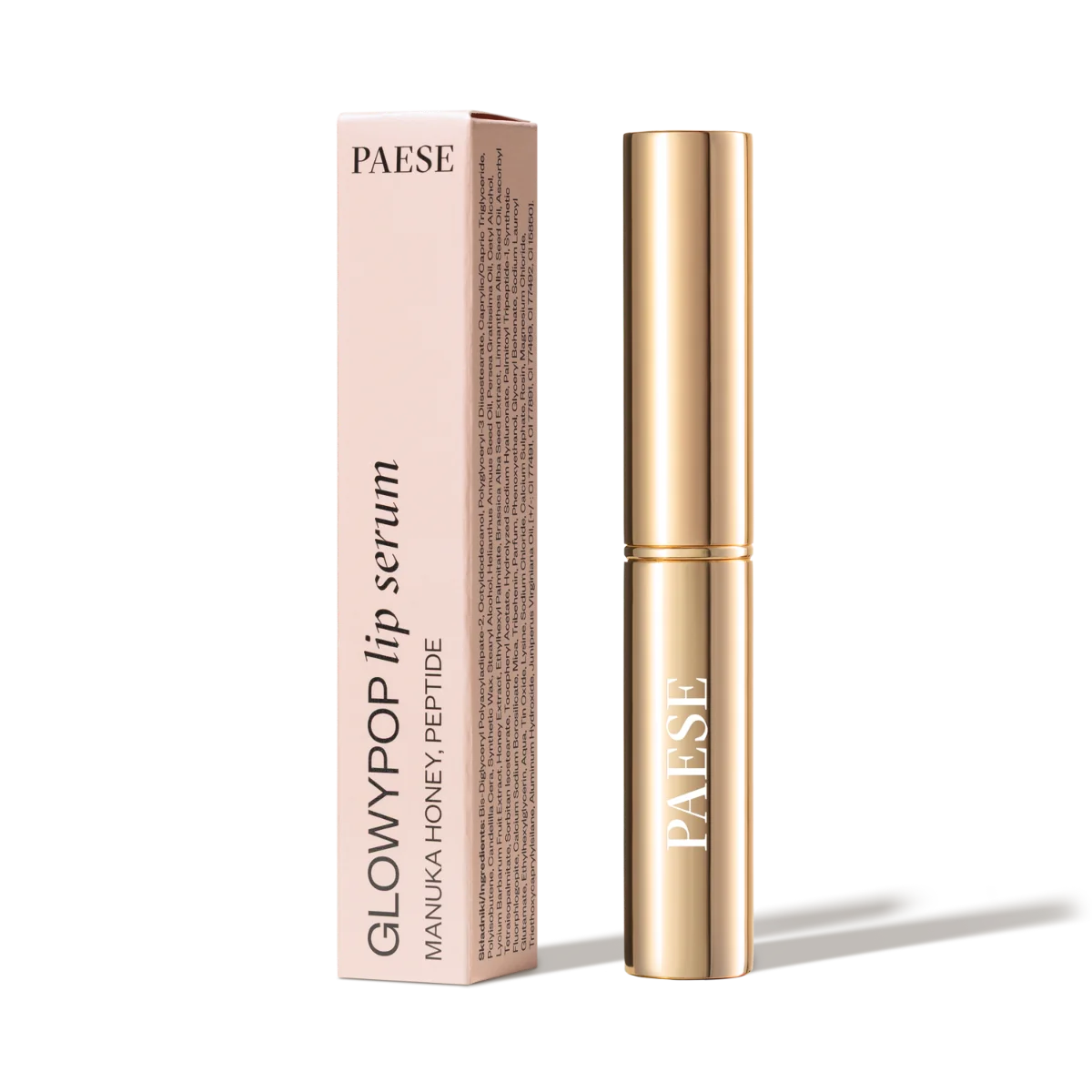 Paese GlowyPop Lip Serum regenerujące serum do ust Marshmallow 502, 2,2 g