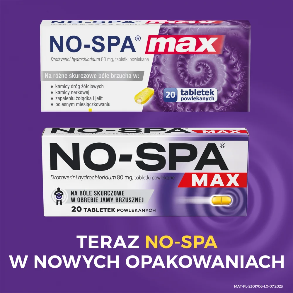 No-Spa Max, 80 mg, 20 tabletek