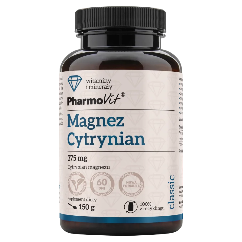 Magnez cytrynian 375 mg suplement diety, 150 g
