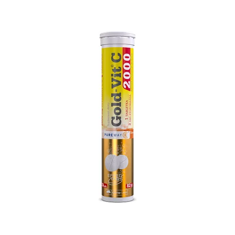 Olimp Gold-Vit C 2000 suplement diety, smak cytrynowy, 20 tabletek musujących
