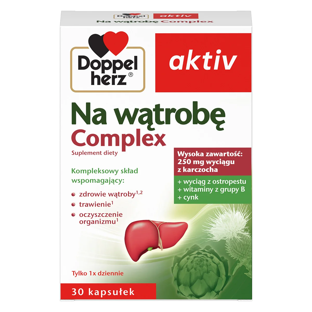 Doppelherz Aktiv Na wątrobę Complex 30 kapsułek