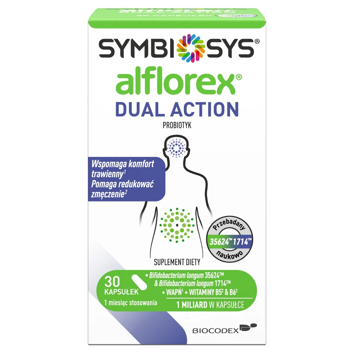 Symbiosys Alflorex Dual Action 30 kapsułek