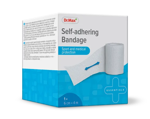 Self-adhering Bandage Dr.Max, samoprzylepny bandaż elastyczny 6 cm x 4 m, 1 sztuka