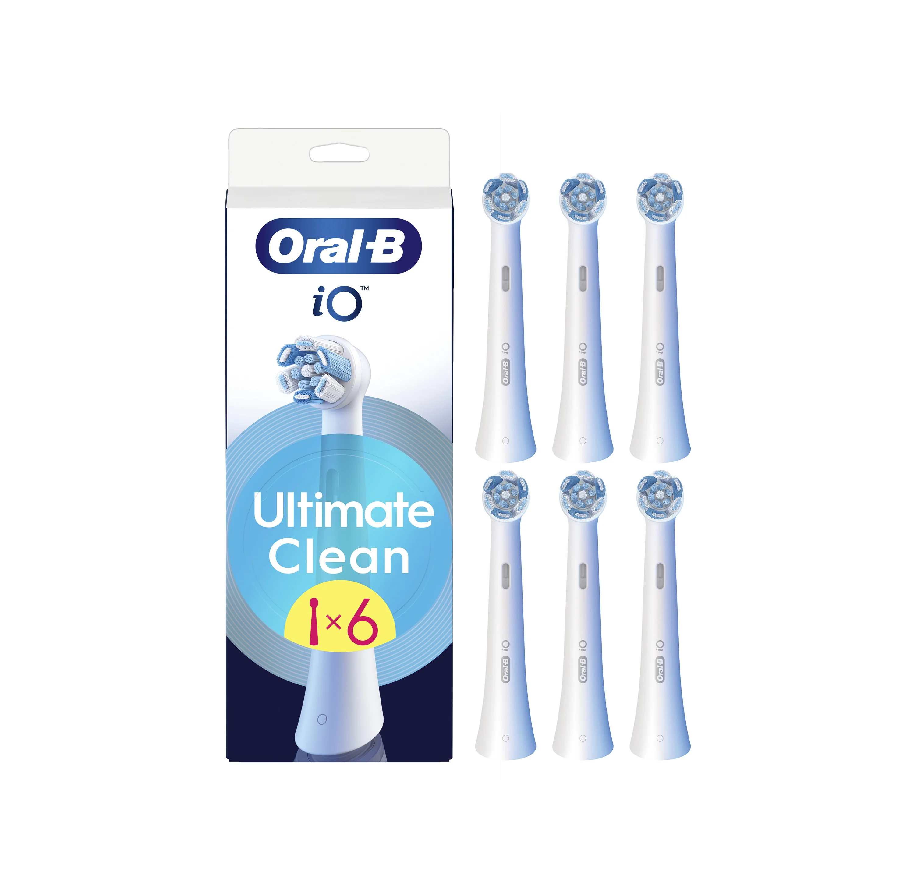 Oral-B iO Ultimate Clean końcówki szczoteczek, 6 sztuk