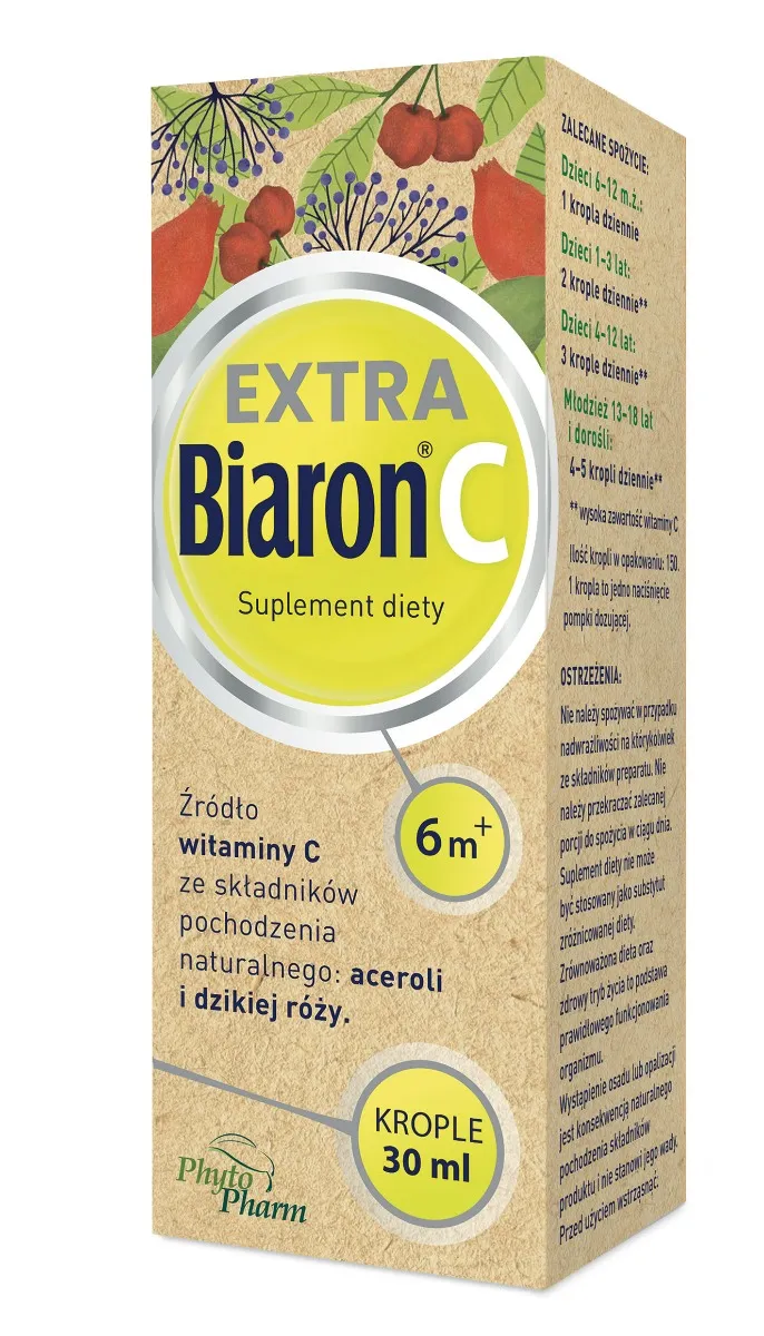 Biaron C Extra, suplement diety, krople 30 ml