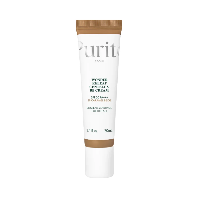 Purito Wonder Releaf Centella regenerujący krem BB z wąkrotą azjatycką #29 Carmel Beige, 30 ml