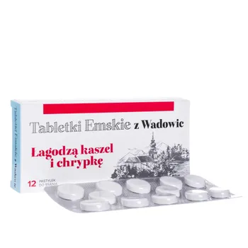 Tabletki Emskie z Wadowic, 12 pastylek do ssania 