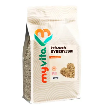 MyVita, Żeń-szeń syberyjski, suplement diety, korzeń cięty, 250g 