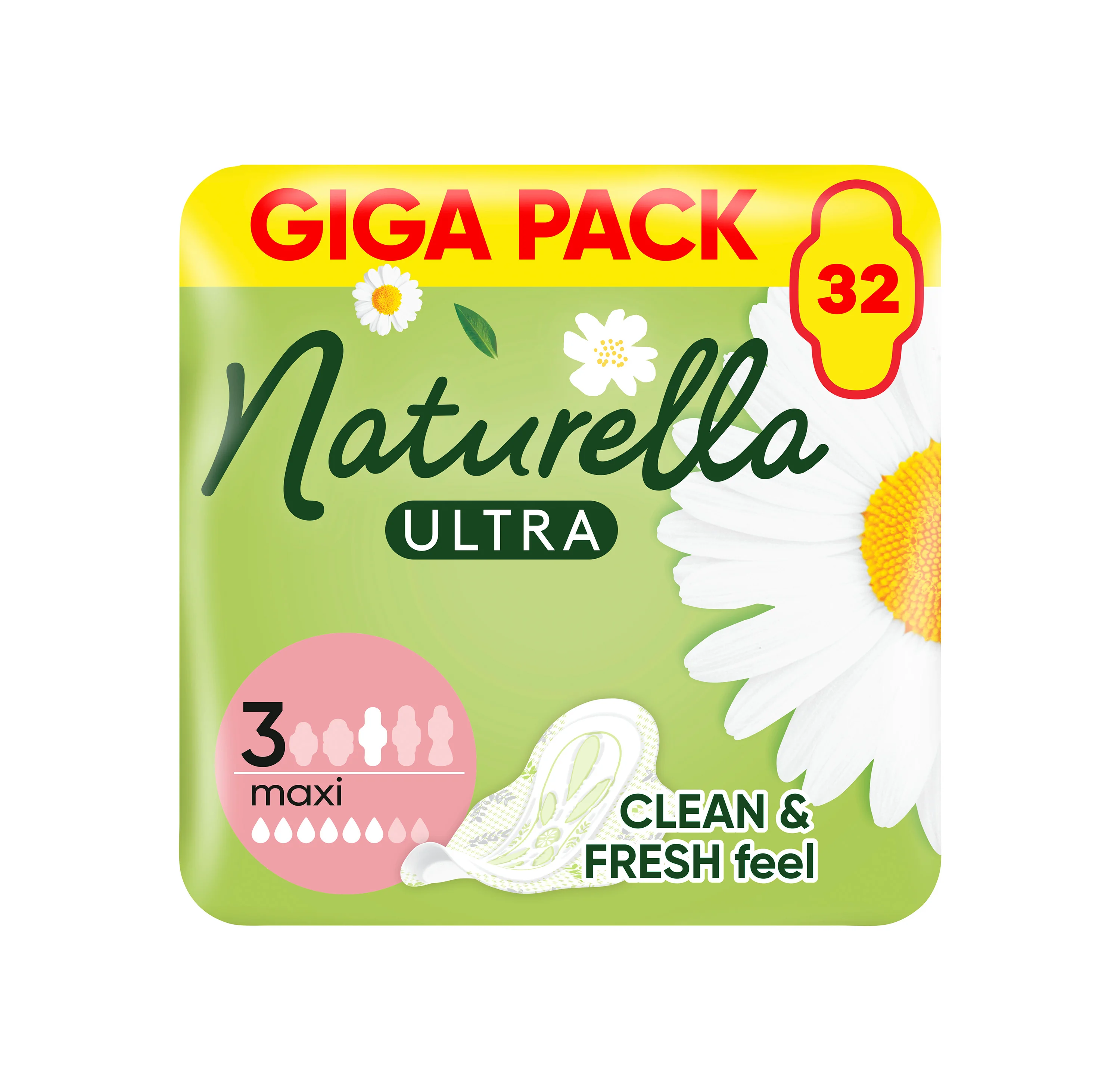 Naturella Ultra Maxi podpaski ze skrzydełkami rozmiar 3, 32 sztuk