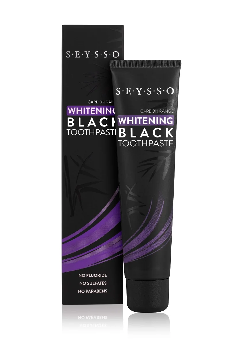 Seysso Carbon Black wybielająca pasta do zębów, 75 ml