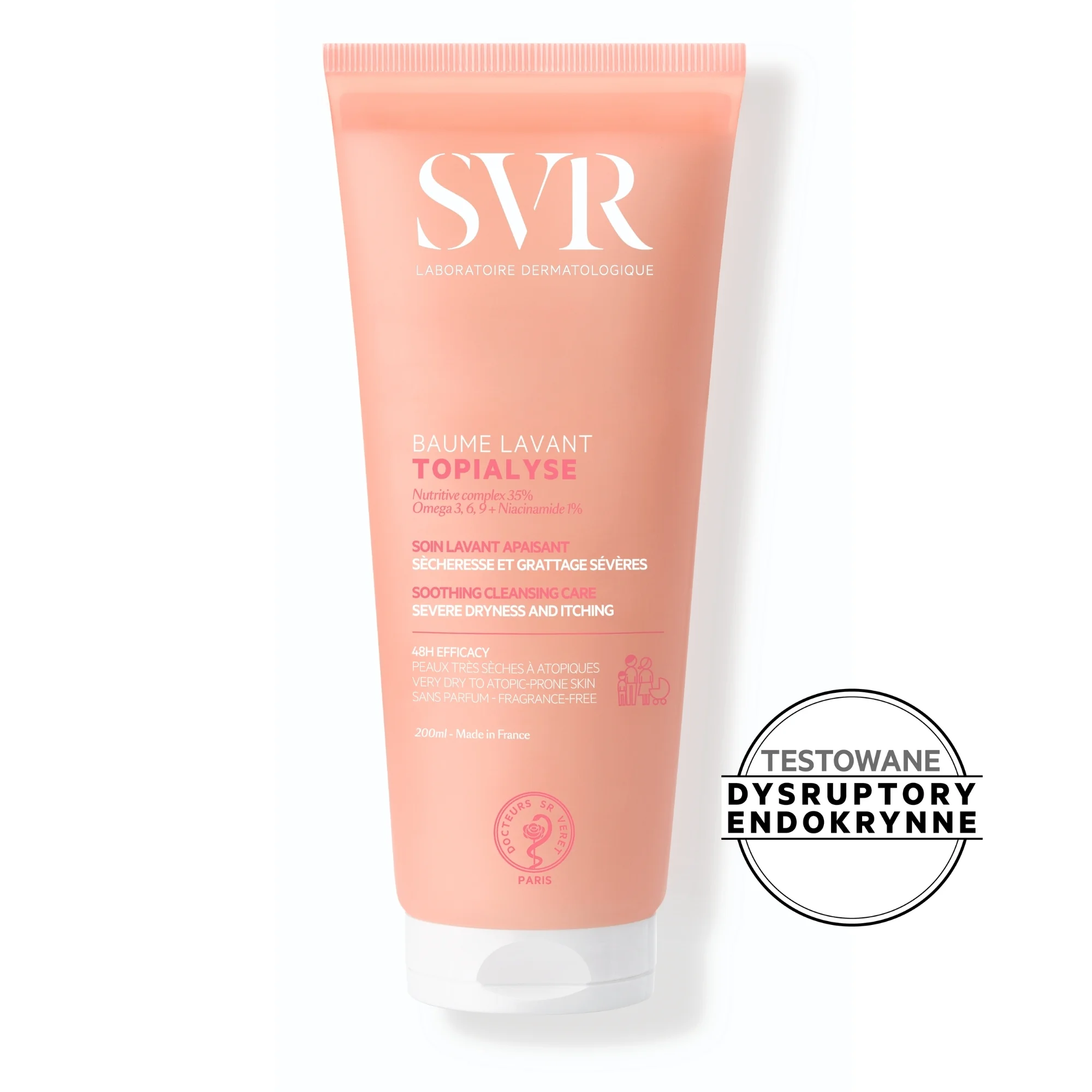 SVR Topialyse Baume Lavant odżywczy balsam do mycia, 200 ml