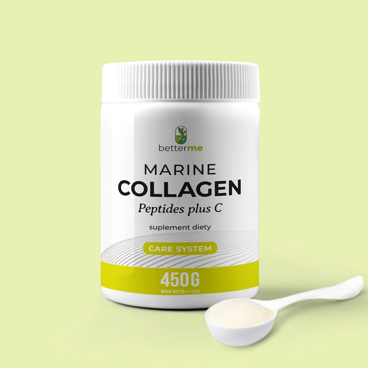 BetterMe Marine Collagen Peptides Plus C proszek, 450 g