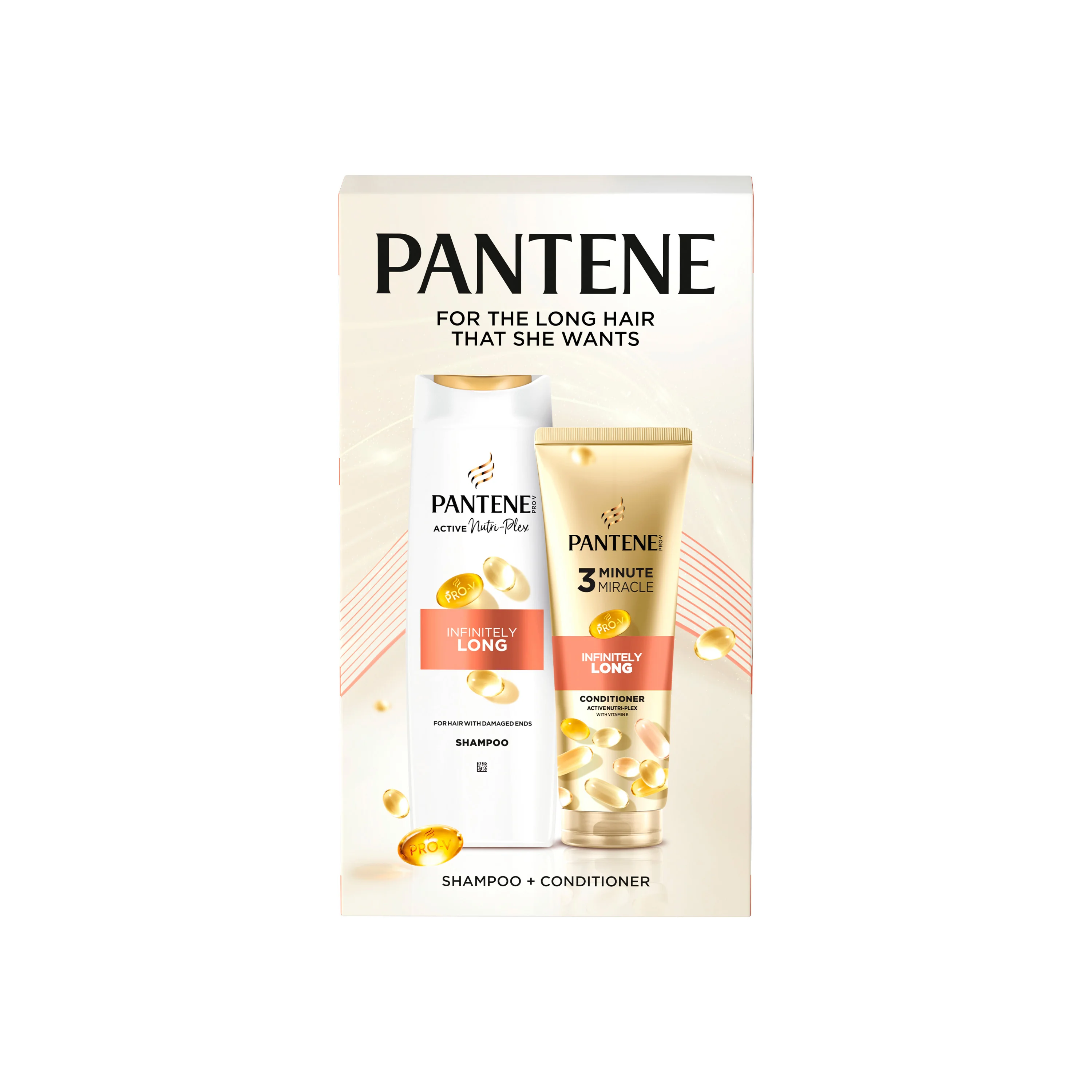 Pantene Inifnitely Long Zestaw szampon, 400 ml + odżywka, 220 ml
