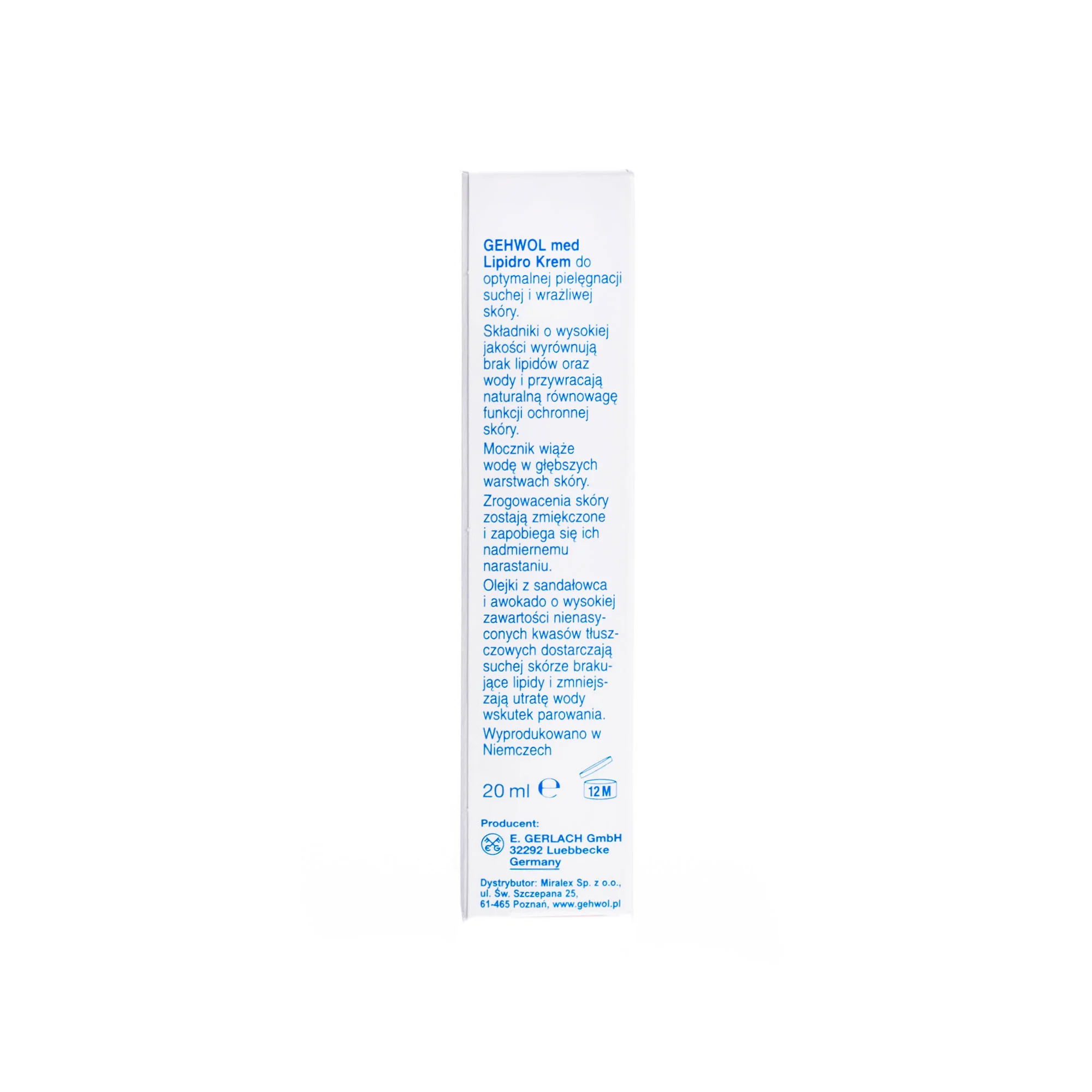Gehwol Med Lipidro intensywna pielęgnacja suchej skóry stóp, 20 ml