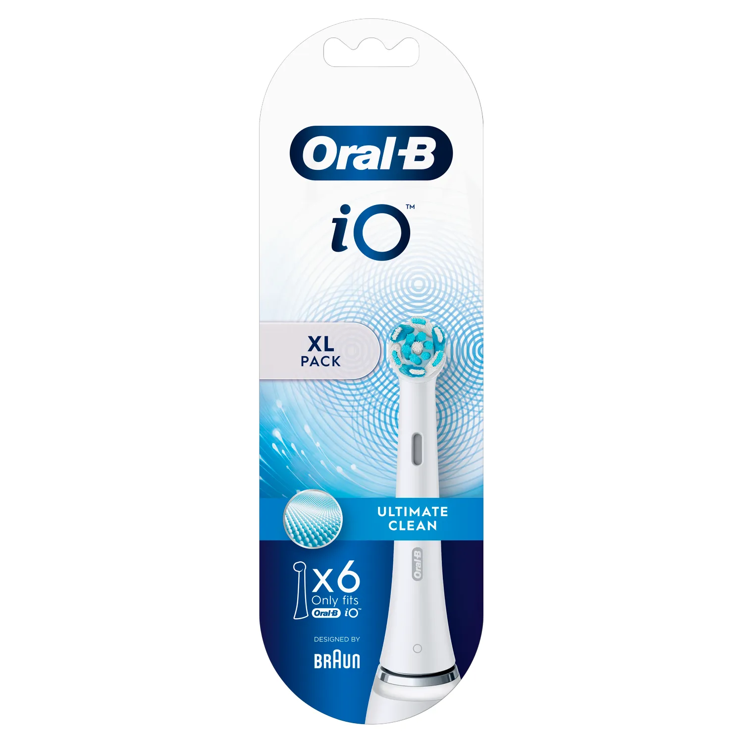 Oral-B iO Ultimate Clean białe końcówki, 6 szt.