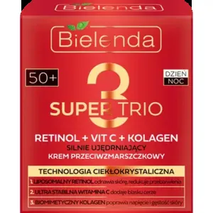 Bielenda Super Trio silnie ujędrniający krem przeciwzmarszczkowy na dzień i na noc 50+ Bielenda Super Trio silnie ujędrniający krem przeciwzmarszczkowy na dzień i na noc 50+