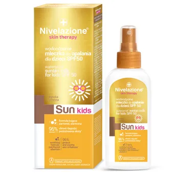 Nivelazione skin therapy Sun Wodoodporne mleczko do opalania dla dzieci SPF 50, 150 ml 