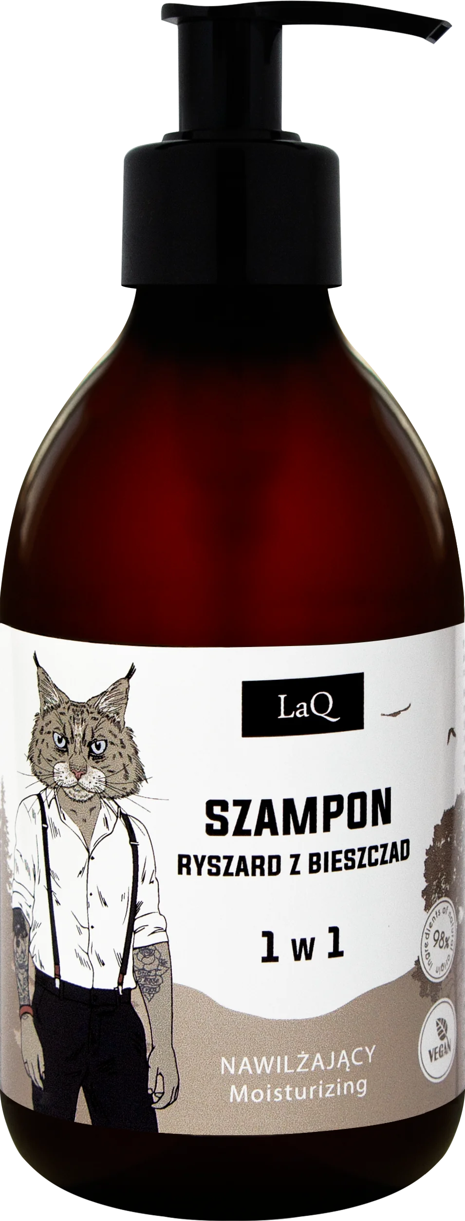 LaQ Ryś szampon dla facetów 1w1, 300 ml