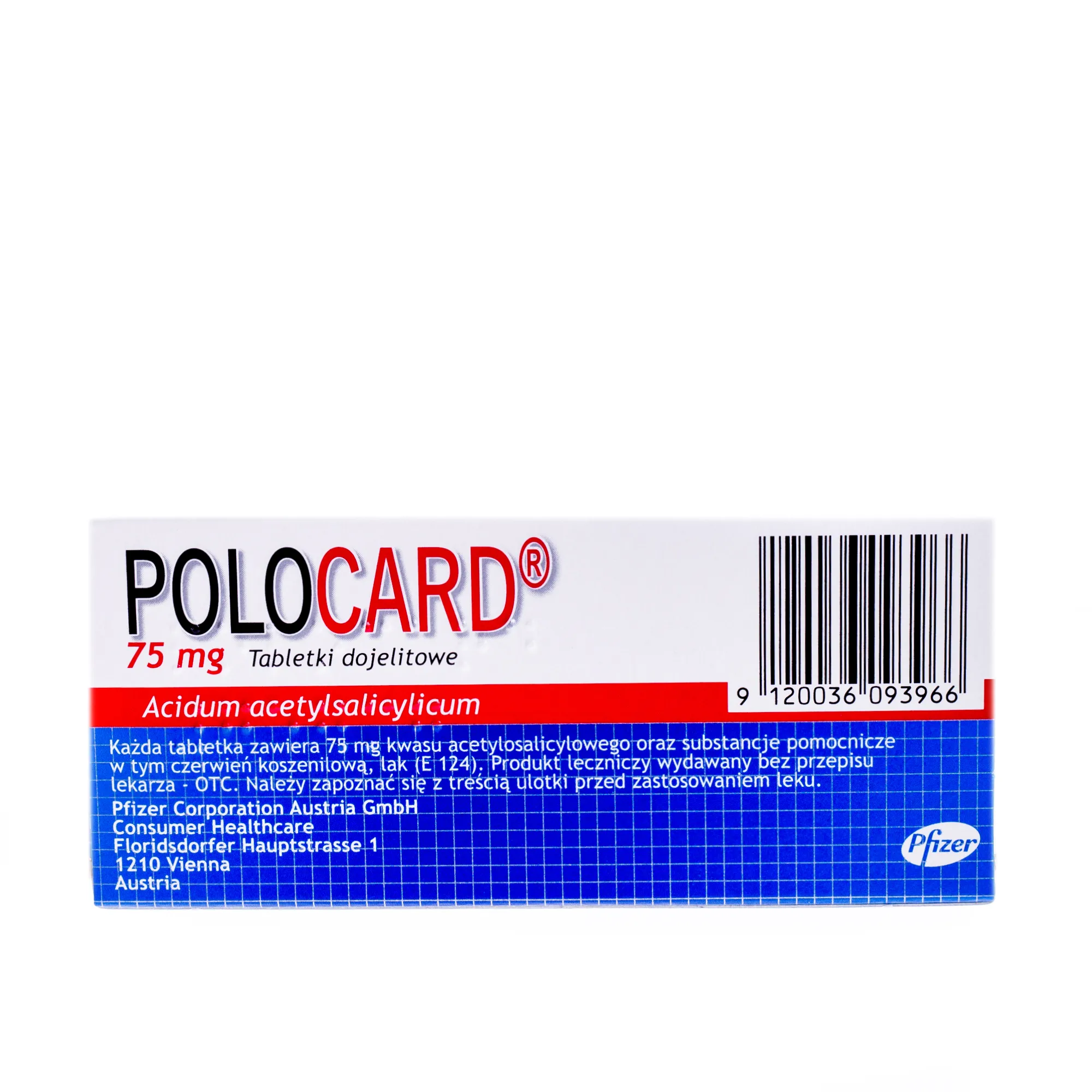 Polocard 75 mg, 120 tabletek 