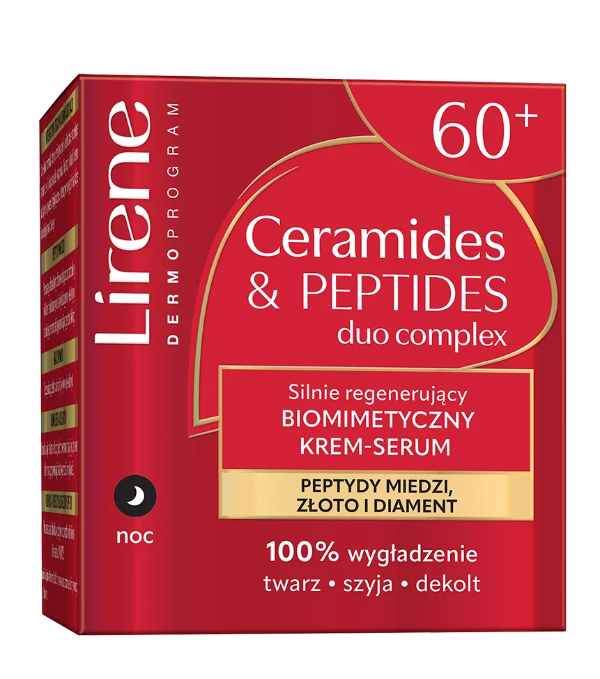 Lirene silnie regenerujący biomimetyczny krem-serum 60+, 50 ml
