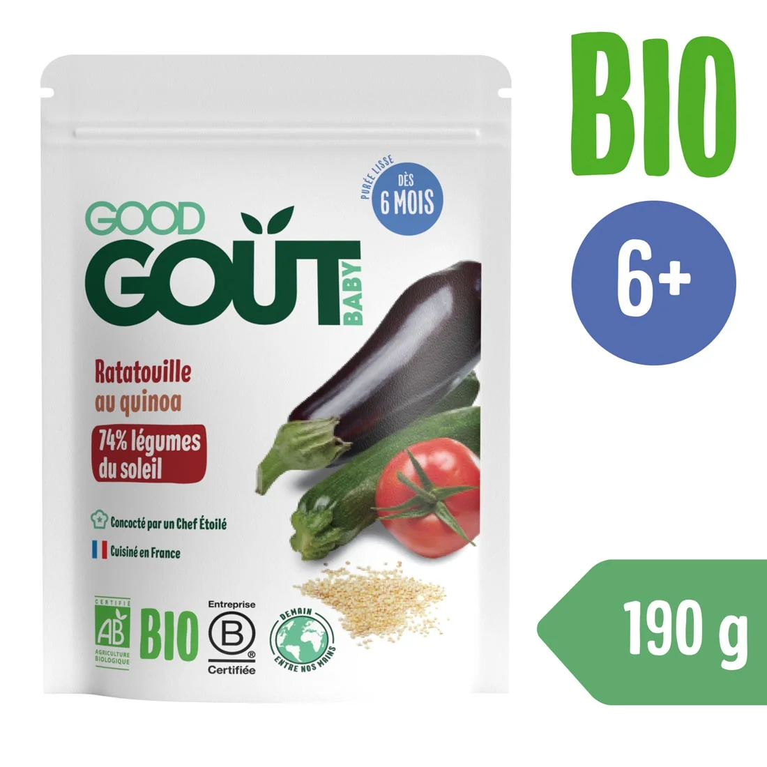 Good Gout BIO ratatuj z quinoą, 190 g