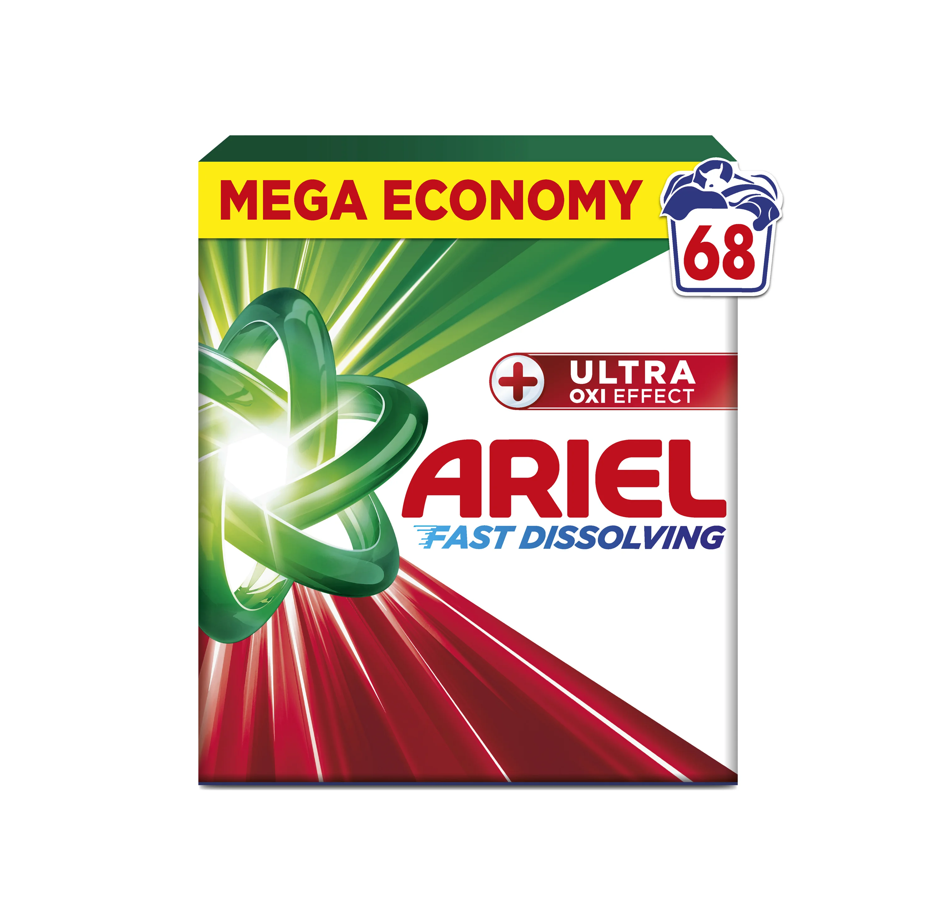 Ariel + Ultra Oxi Effect proszek do prania, 68 prań