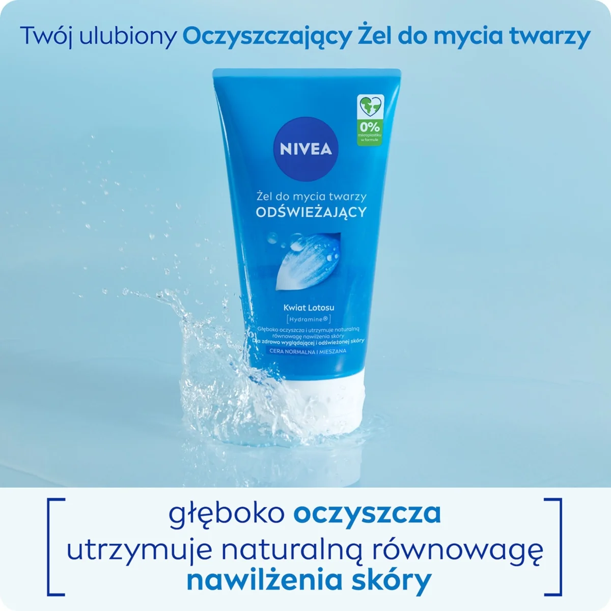 Nivea żel do mycia twarzy odświeżający, 150 ml